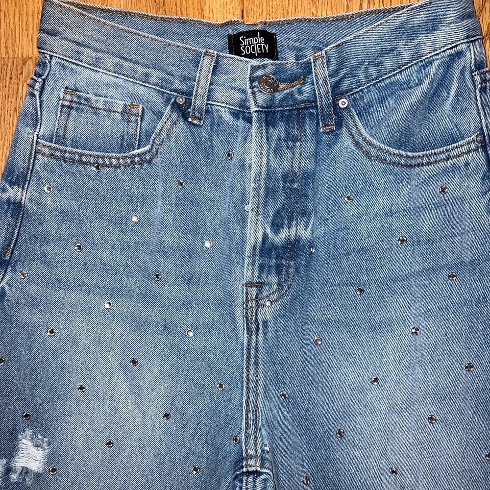 Simple Society Rhinestone Jeans - Picture 3 of 7